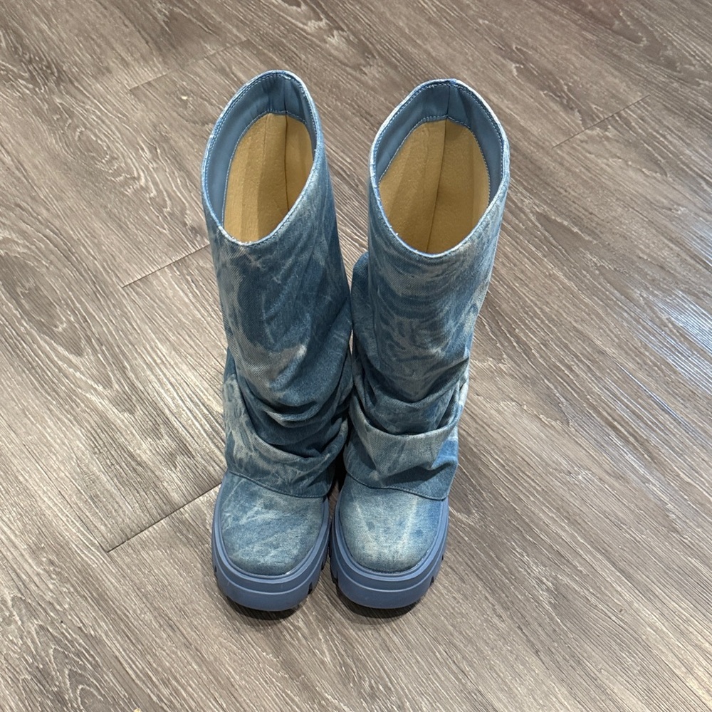 Stylish Blue Women's Boots